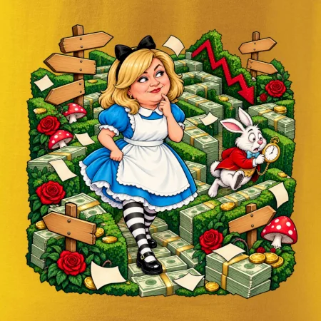 Alenka v říši dluhů finanční bludiště