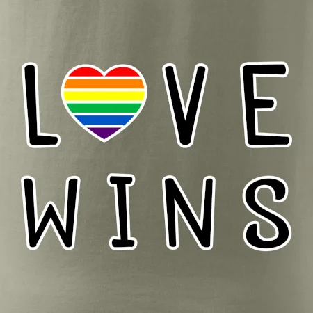 Love wins nápis