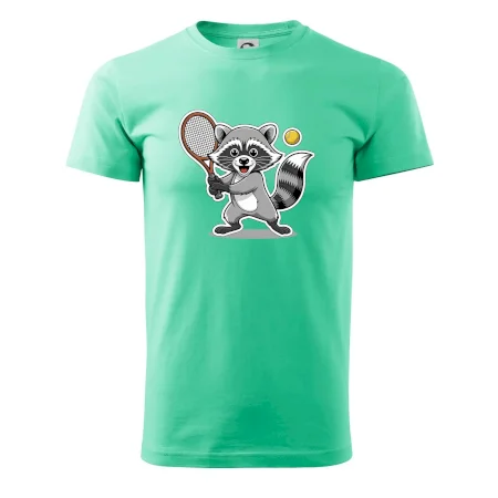 Mýval hraje tenis kreslený