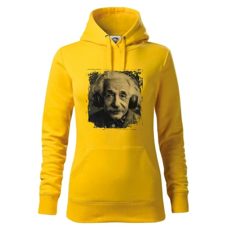 Albert se sluchátky