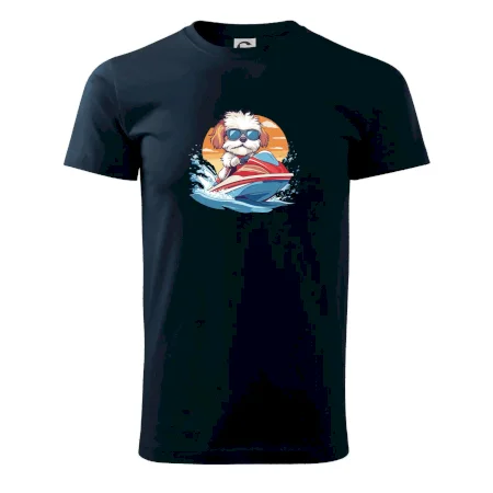 Bišonek na vodním skútru