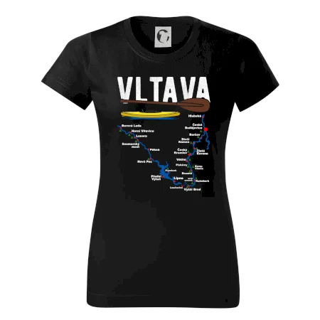 Mapa řeky Vltavy