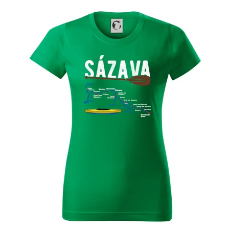 Mapa řeky Sázavy