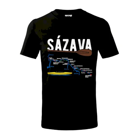 Mapa řeky Sázavy