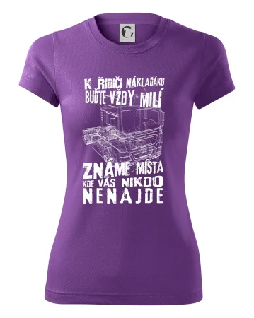 K řidiči náklaďáku buďte vždy milý
