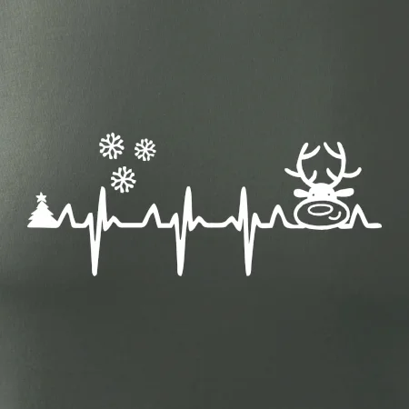 EKG Vánoce Vločky a sob