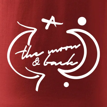 The moon and back