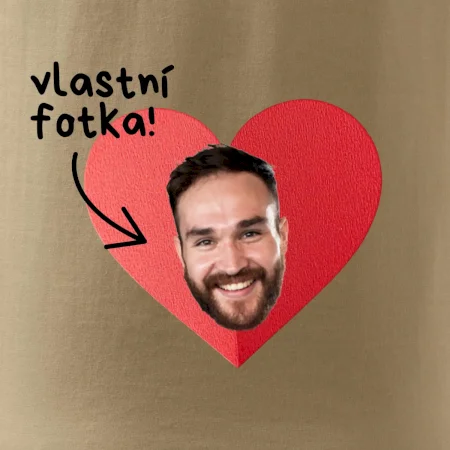Vlastní fotka v srdci
