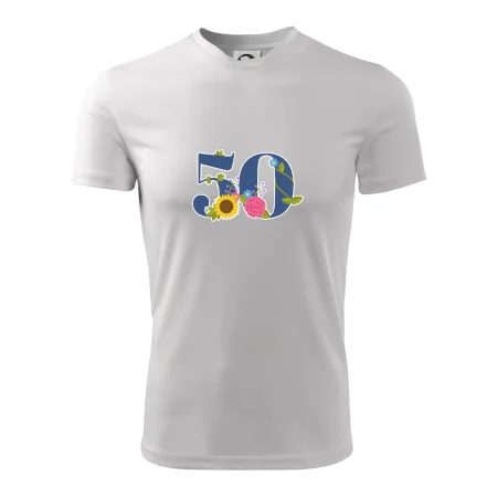 Květinové číslo kreslené - 50