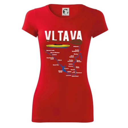 Mapa řeky Vltavy