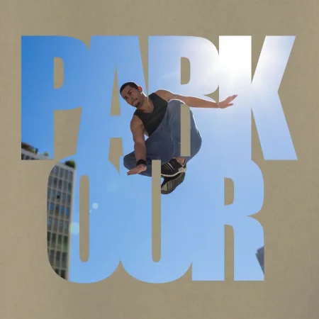 Parkour nápis nebe