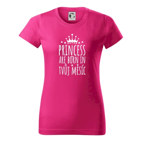 Princesses are born in (vlastní nápis měsíc narození)