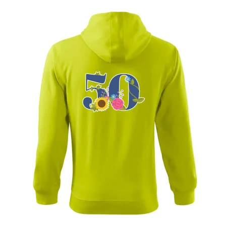 Květinové číslo kreslené - 50