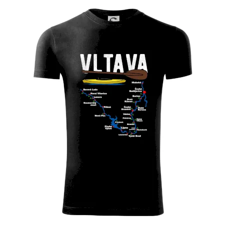 Mapa řeky Vltavy
