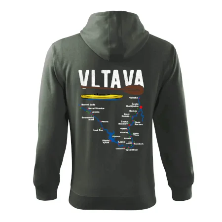 Mapa řeky Vltavy