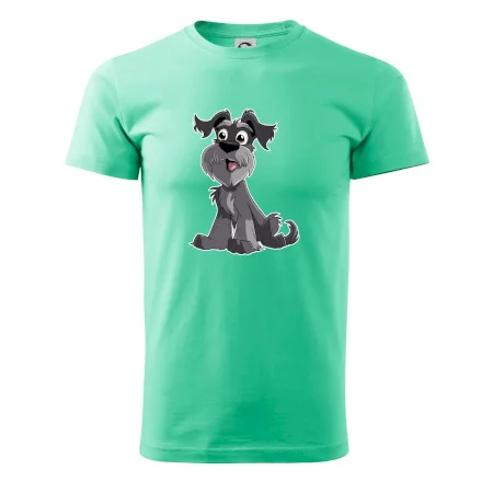 Knírač kreslený sedící