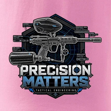 Technický nákres precision matters paintball