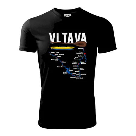 Mapa řeky Vltavy