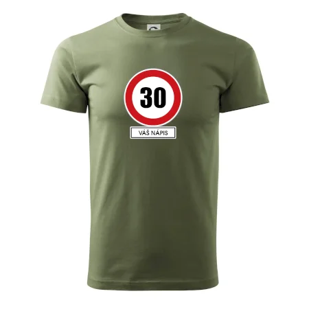 Dopravní značka - rychlost 30 - váš nápis