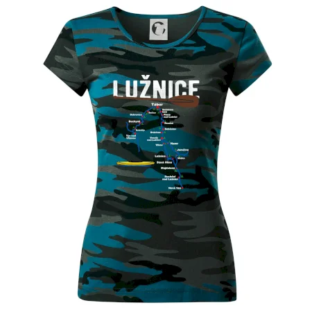 Mapa řeky Lužnice