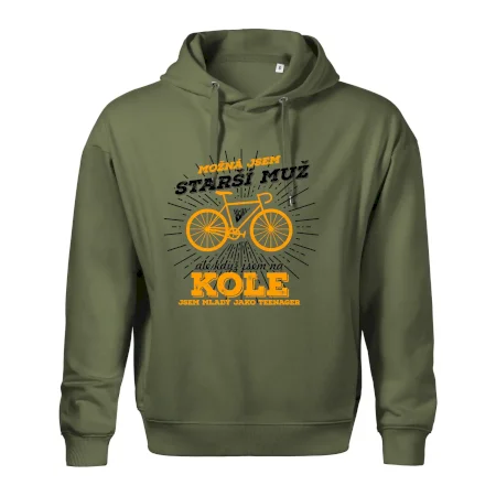 Starší muž - cyklista silniční kolo