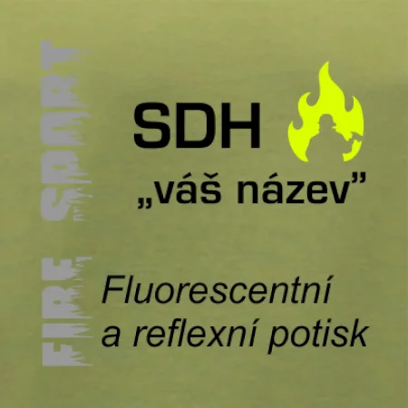 SDH Váš název - FLUO + Reflexní potisk