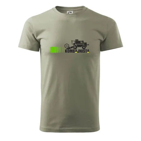 Kombajnista zelená a žlutá