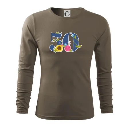 Květinové číslo kreslené - 50