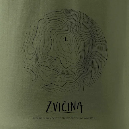 Zvičina - vrstevnice v kruhu