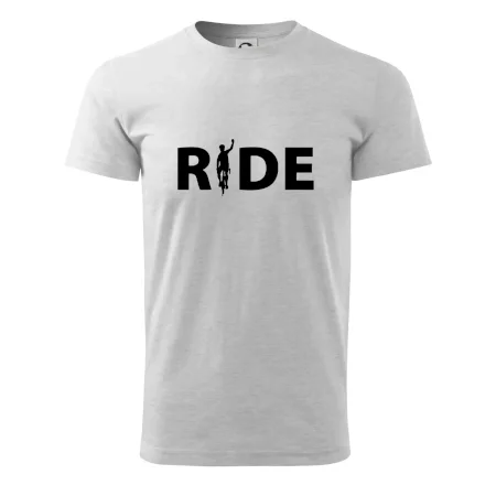 Ride - nápis s cyklistou