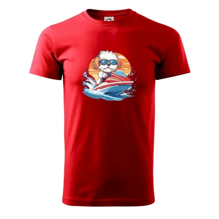 Bišonek na vodním skútru