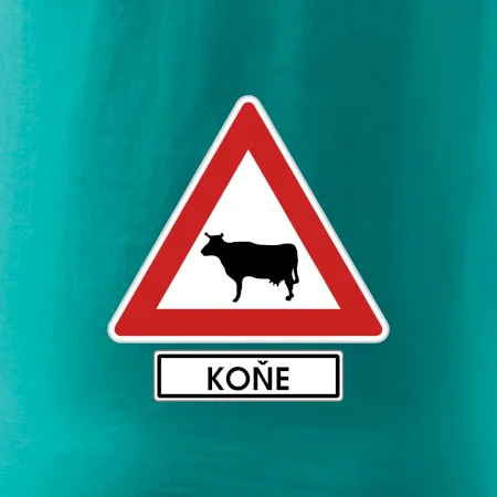 Dopravní značka - Pozor koně / kráva