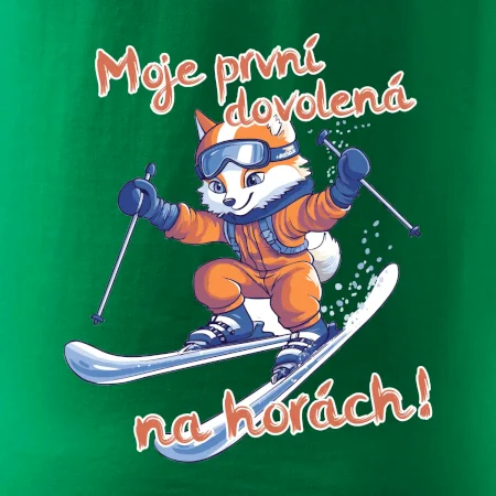 Moje první dovolená na horách oranžová liška