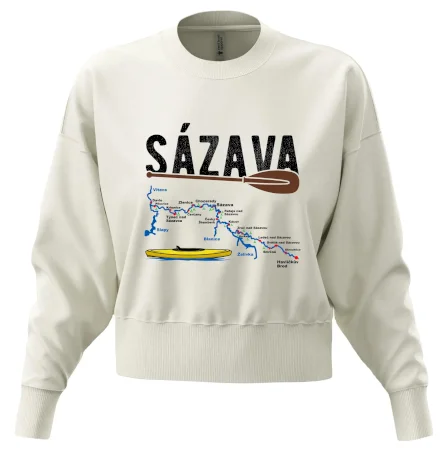 Mapa řeky Sázavy