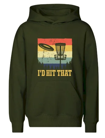Disc golf player retro vintage