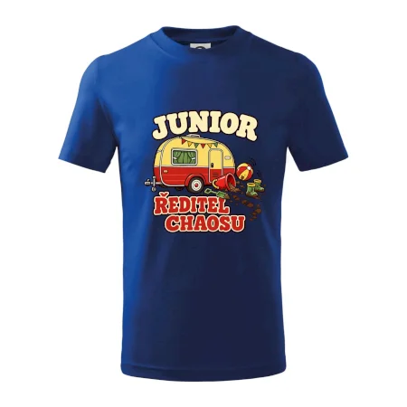 Junior ředitel chaosu dětský rodinný karavan