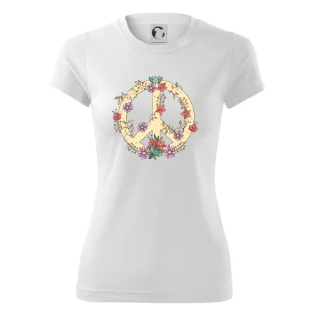 Peace symbol pískový