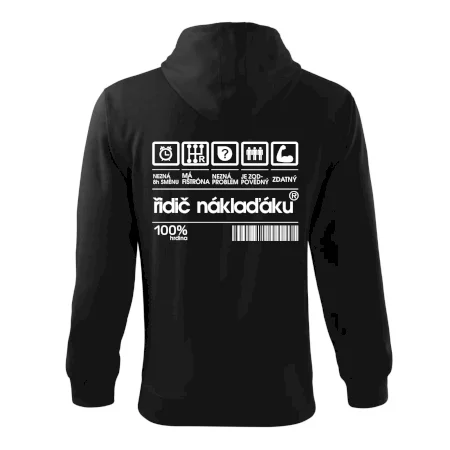 Čárový kód řidič náklaďáku