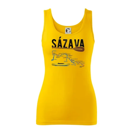 Mapa řeky Sázavy