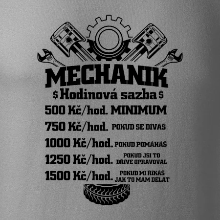Mechanik - hodinová sazba