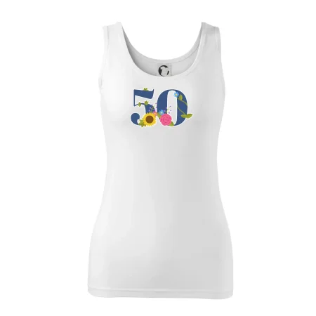 Květinové číslo kreslené - 50