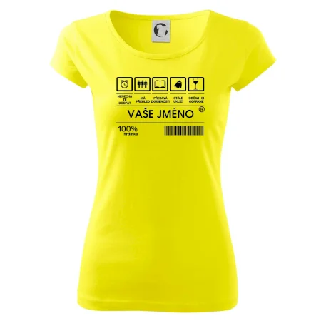 Vaše jméno - čárový kód