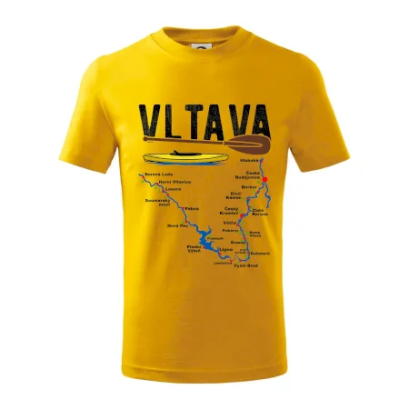 Mapa řeky Vltavy