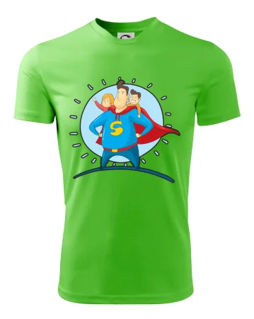 Táta superman - holka a kluk