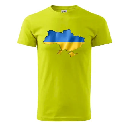 Ukrajina vlajka mapa