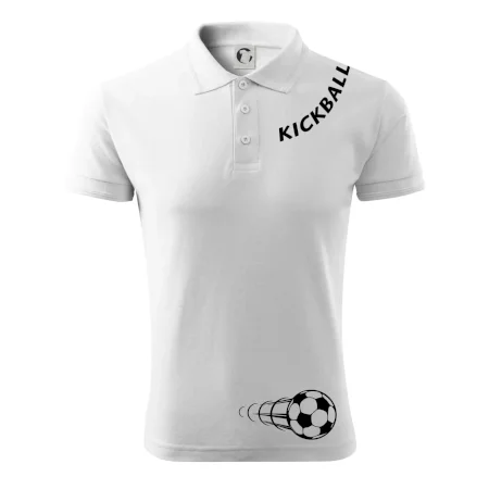 Kickball nápis šikmo