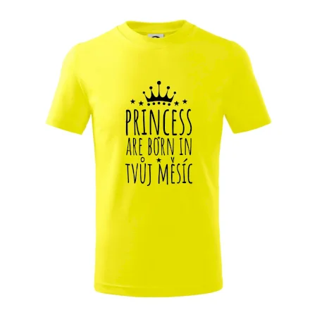 Princesses are born in (vlastní nápis měsíc narození)