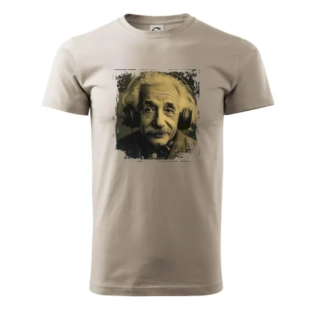 Albert se sluchátky