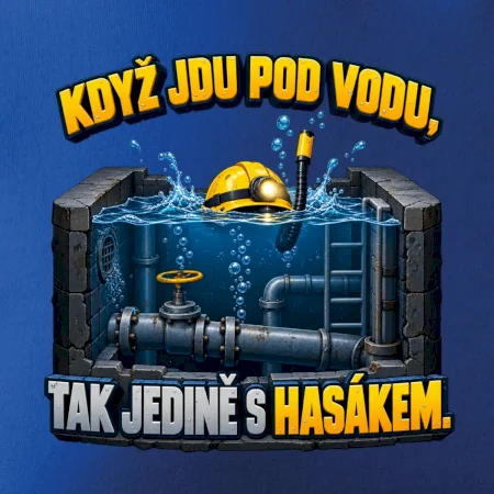 Instalatér pod vodou s hasákem