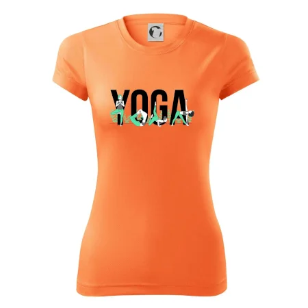 Yoga nápis barevný